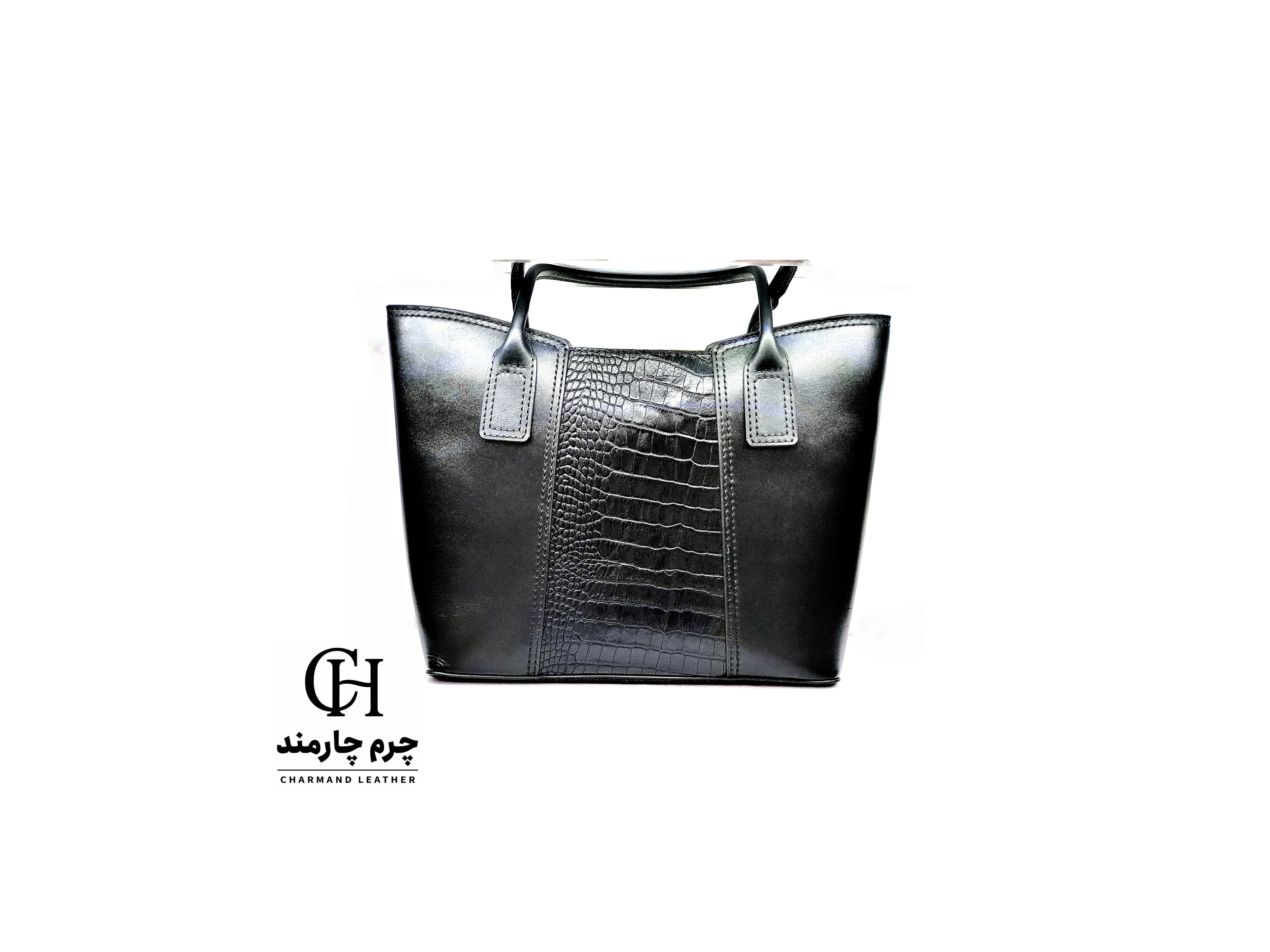 کیف چرم طبیعی دستی زنانه مدل 053 دست‌دوز برندچرم‌چارمند