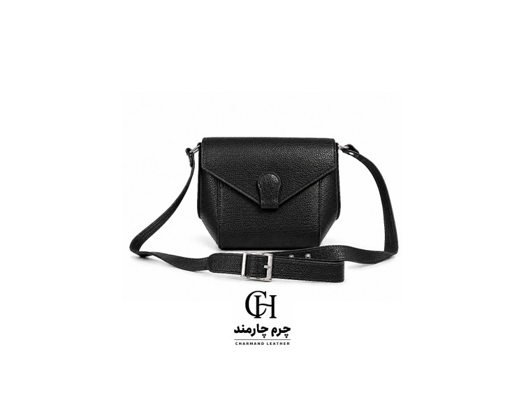 کیف چرم طبیعی دوشی زنانه مدل 052 دستدوز برندچرمچارمند