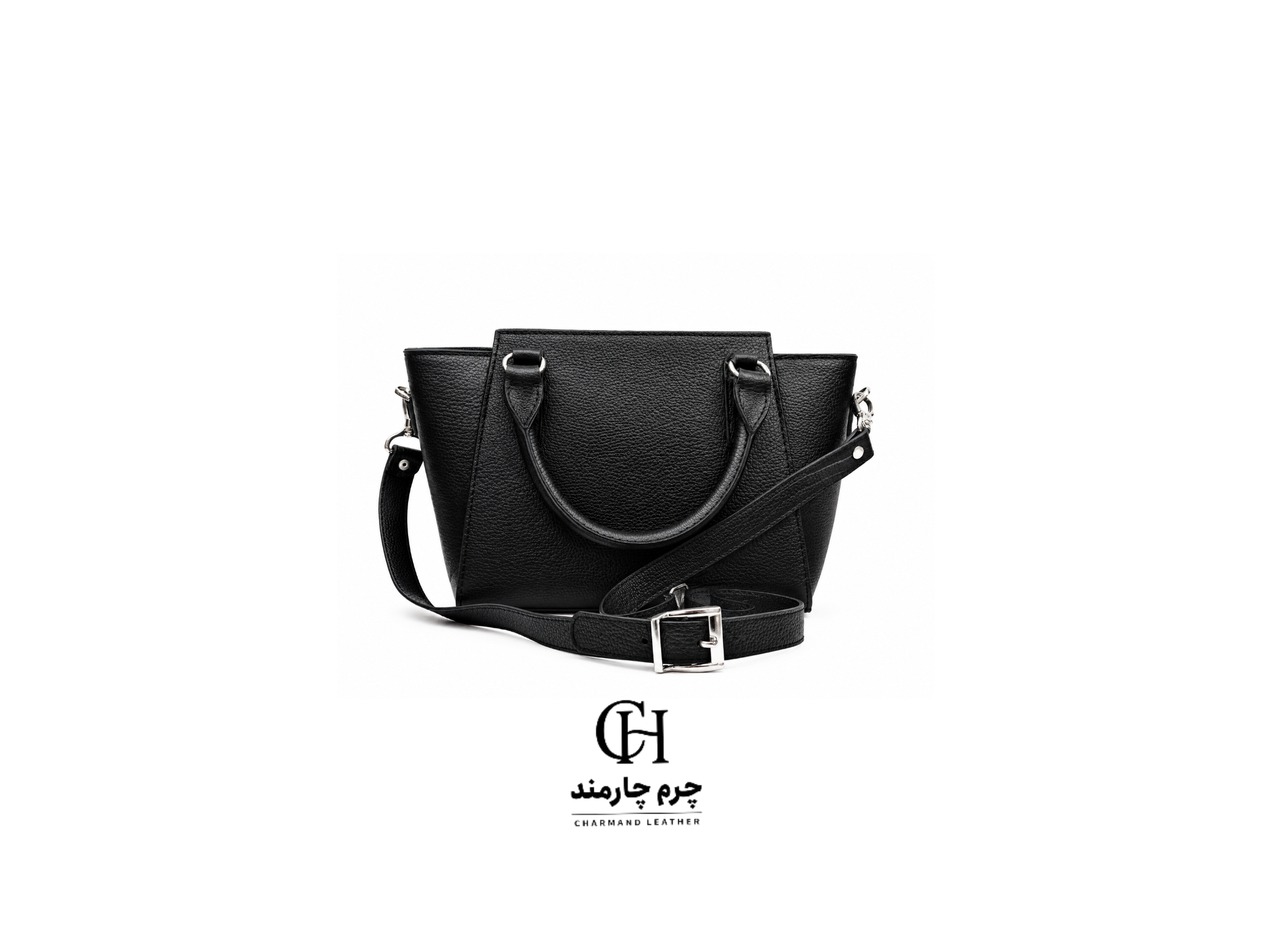 کیف چرم طبیعی دوشی‌ودستی زنانه مدل 054 دست‌دوز برندچرم‌چارمند